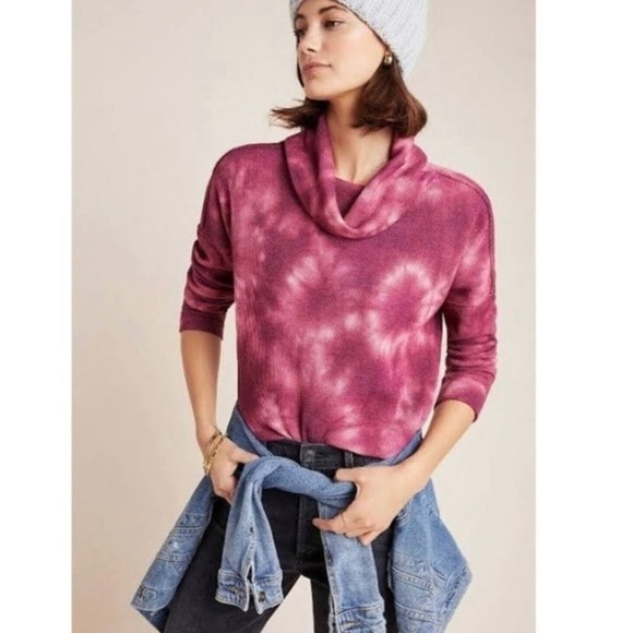 Anthropologie Maeve Ainsley Tie-Dye Turtleneck 💕 - Picture 5 of 10